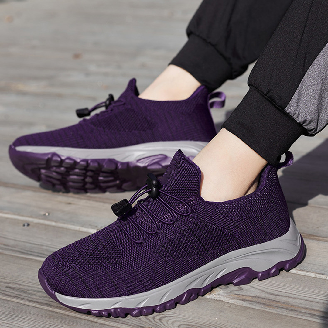 Vicki – Orthopaedic Knit Toggle-Lace Sneakers