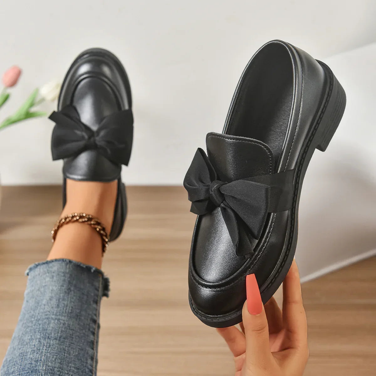 Kelis | Classic Bow Loafers