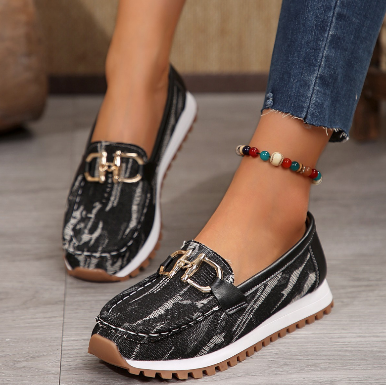 Eliza - Orthopedic Hybrid Buckle Loafers
