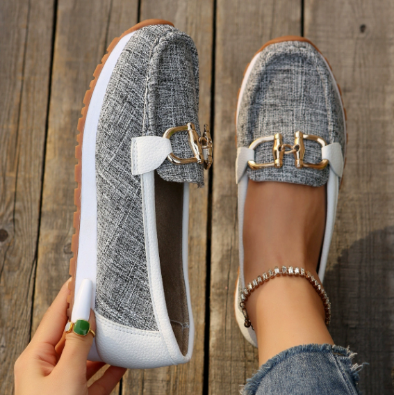 Esme - Orthopedic Flat Buckle Loafers