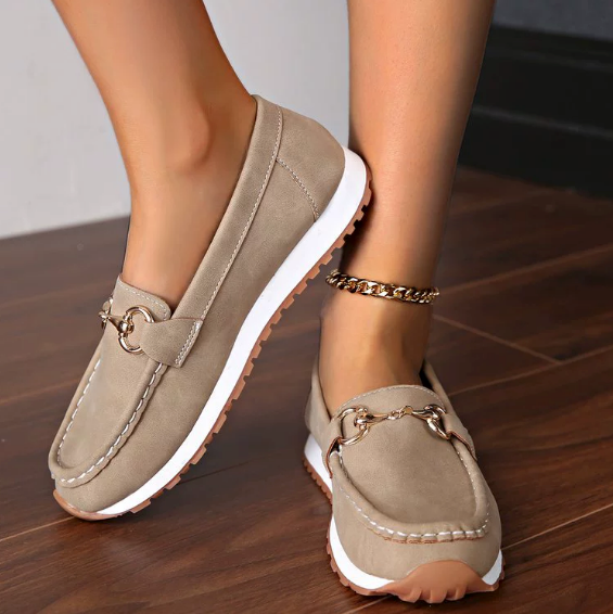 Elodie - Orthopedic Flat Buckle Loafers