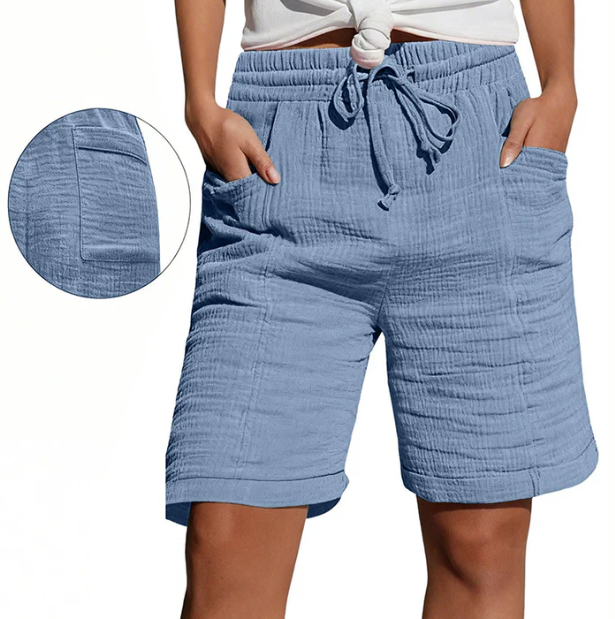 Anna | Comfortable Bermuda Shorts with Elastic Waistband