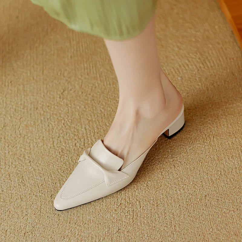 Alaya – Modern Heeled Mules