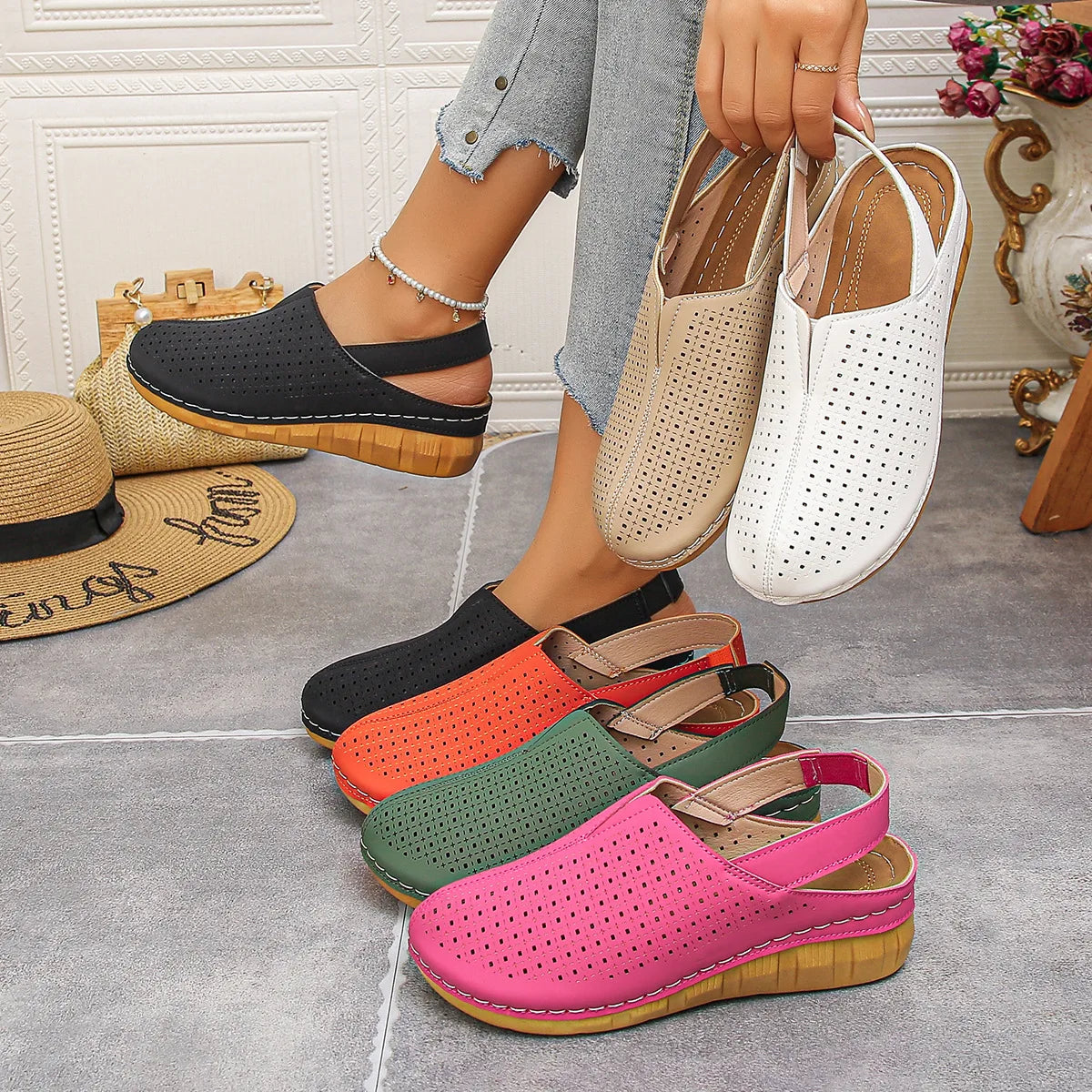 Dorothea sandals in all colours