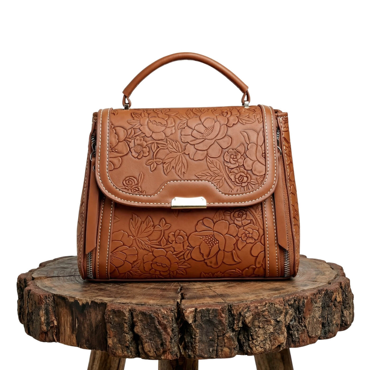 Michela's Floral Elegance | Handbag