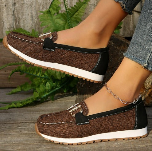 Esme - Orthopedic Flat Buckle Loafers