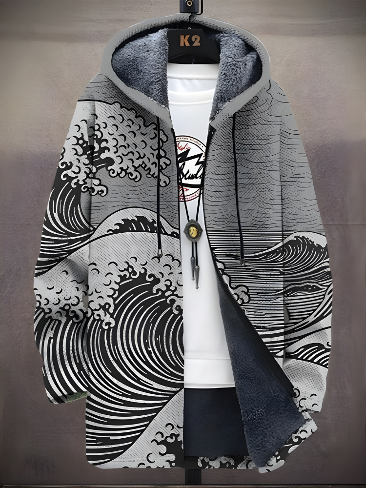 Xavier™ - Luxurious Art-Inspired Zip-Up Hoodie