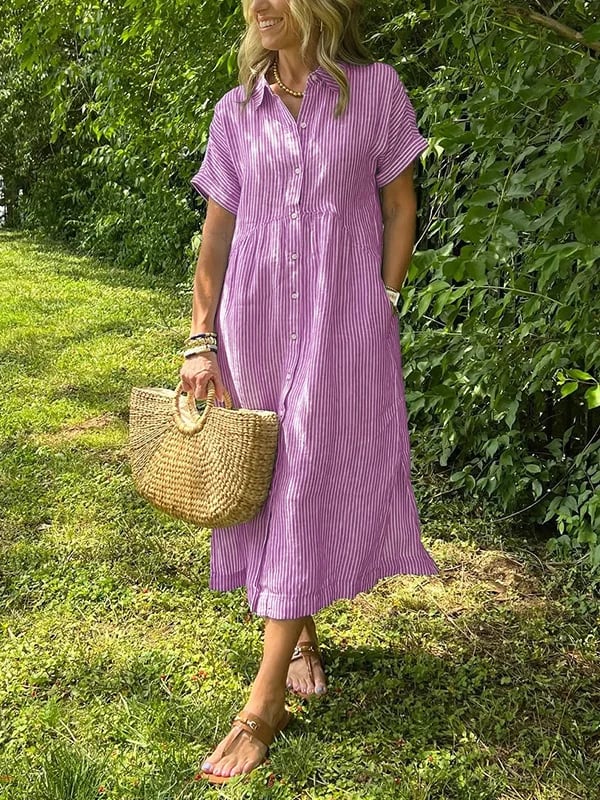 Irma dress in dark pink