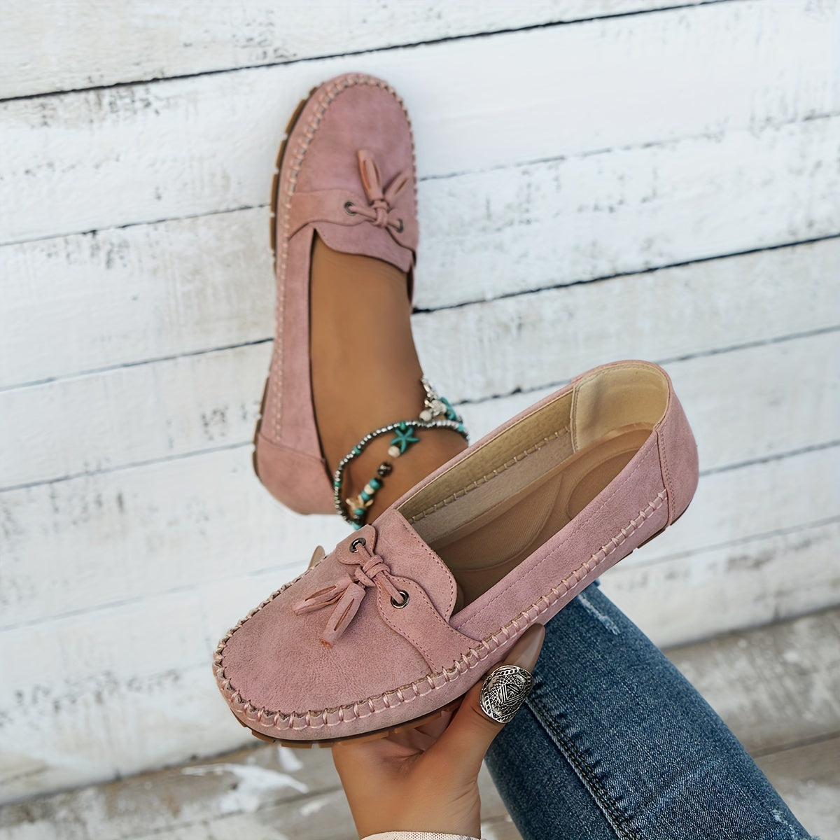 Meredith – Orthopaedic Tassel Moccasin Loafers
