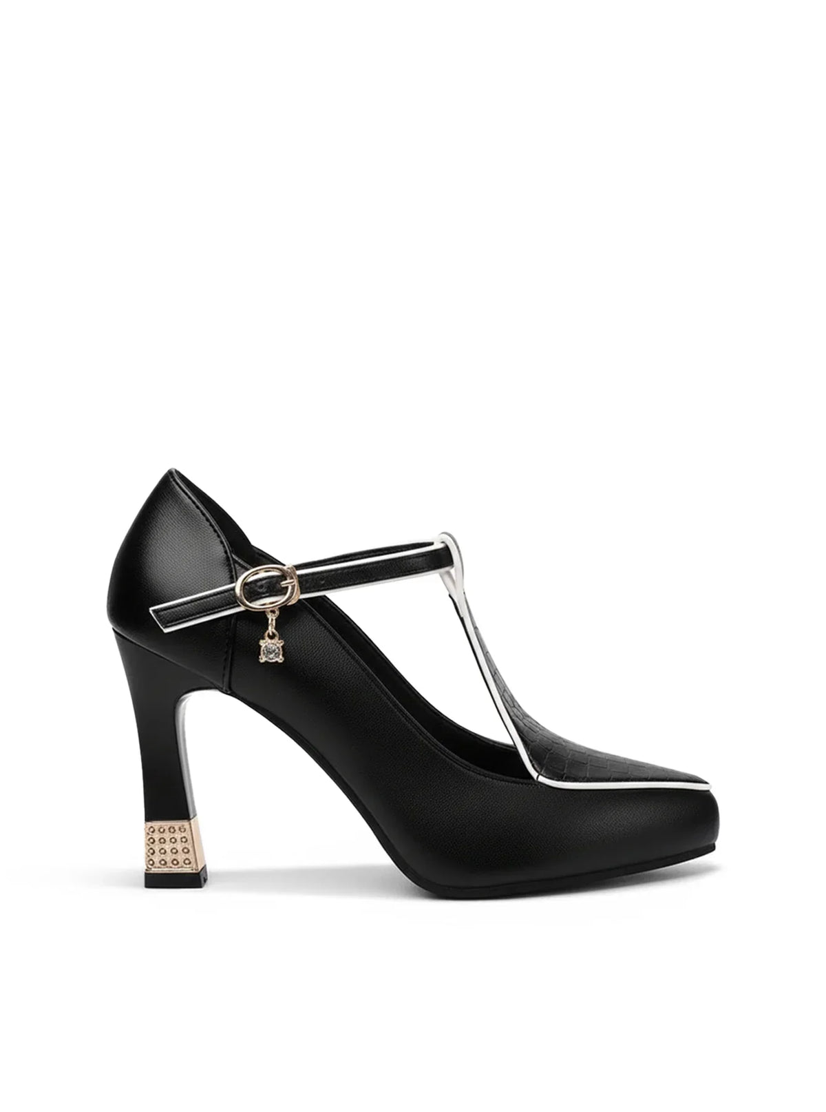 Hermione women's jewelled t-bar court shoes