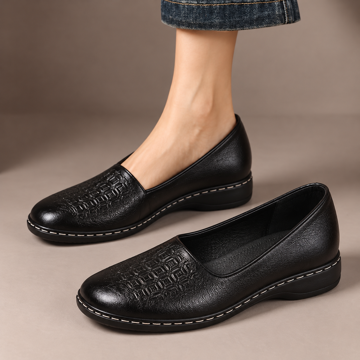 Selma Patterned Comfort Slip-Ons