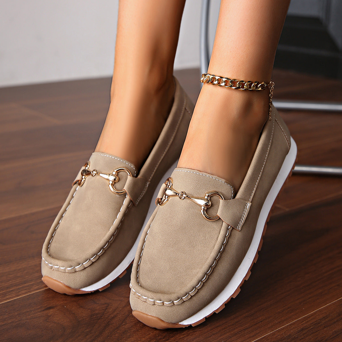 Elodie - Orthopedic Flat Buckle Loafers