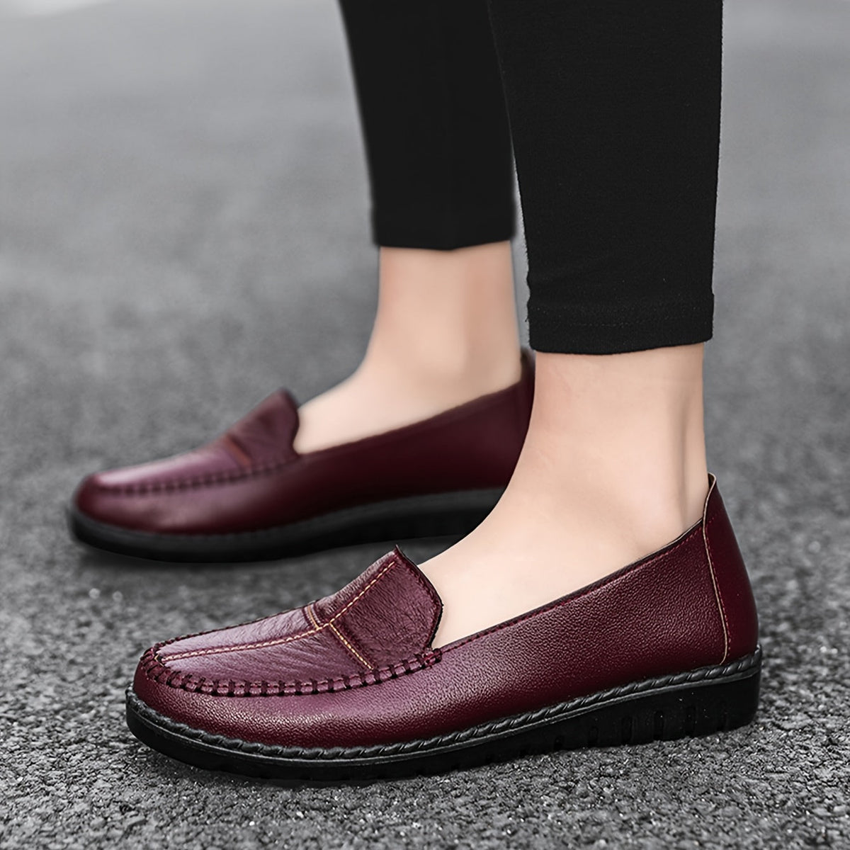 Shona Orthopaedic Stitched Penny Loafers