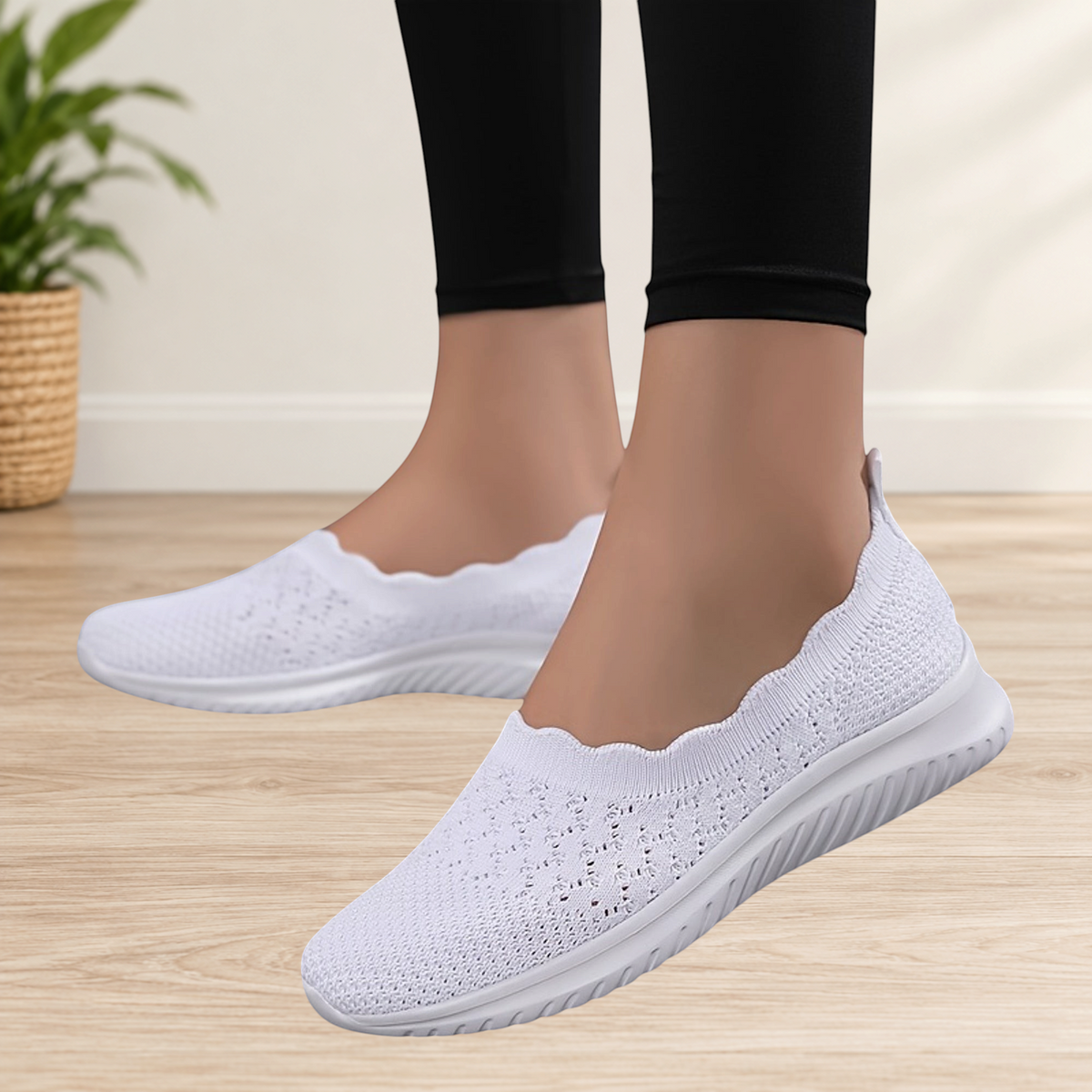 Wattle & Vale Melbourne Hayden orthopedische sneakers in wit met ademend mesh en lichtgewicht zool voor optimaal comfort.