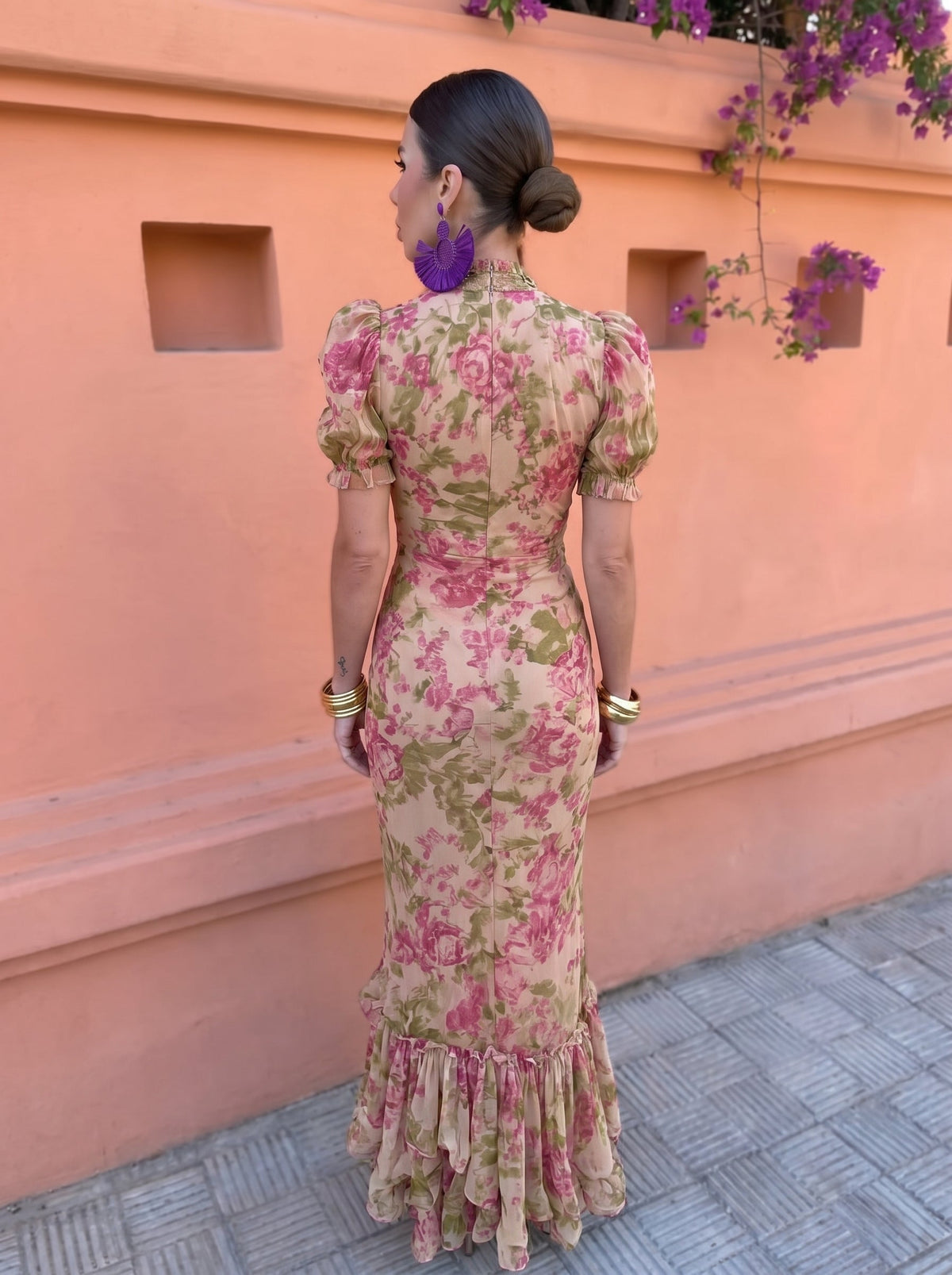 Felicidad™ | Tummy Flattering Floral Rose Dress