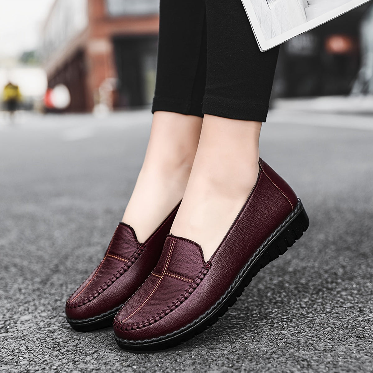 Shona Orthopaedic Stitched Penny Loafers