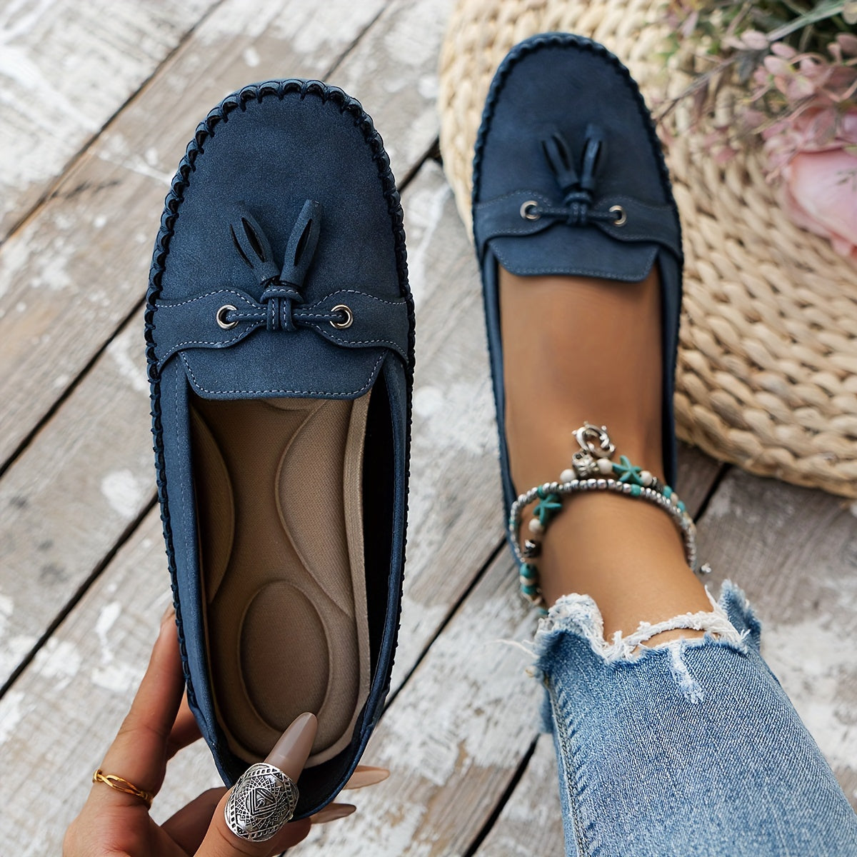 Meredith – Orthopaedic Tassel Moccasin Loafers