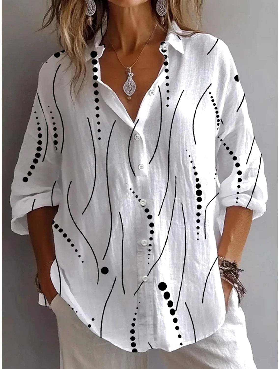 Kristen™ | Artistic Everyday Comfort Blouse