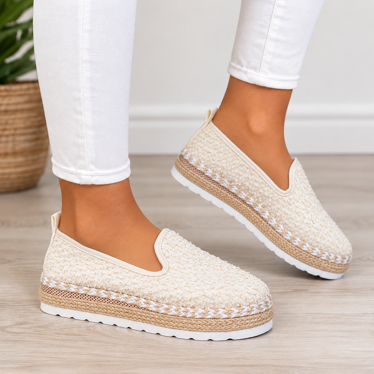 Florence Orthopedic Comfort Loafers - Beige