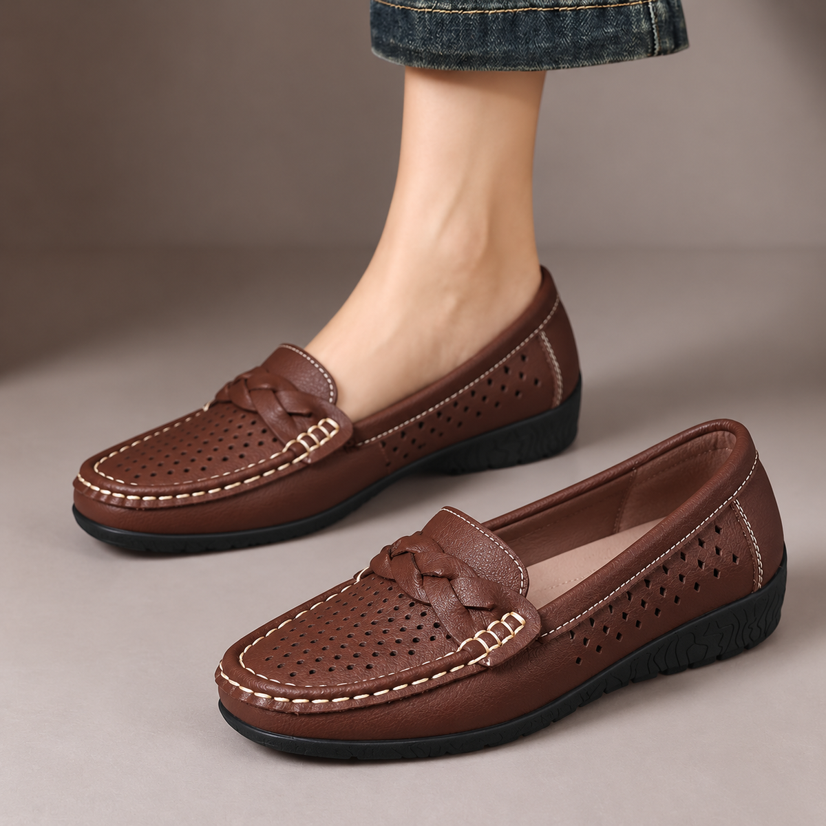 Iona Perforated Comfort Loafers