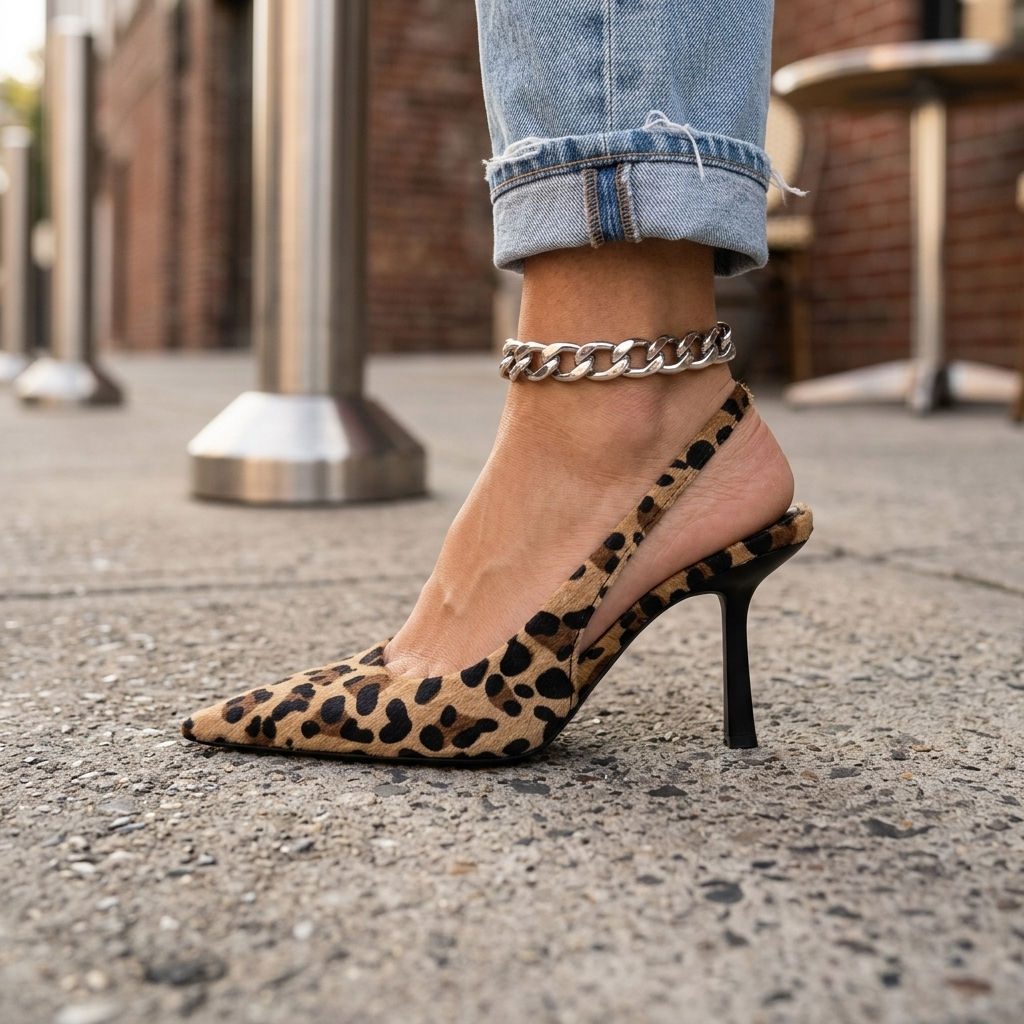 Margherita | D'Orsay Leopard Print Court Shoes