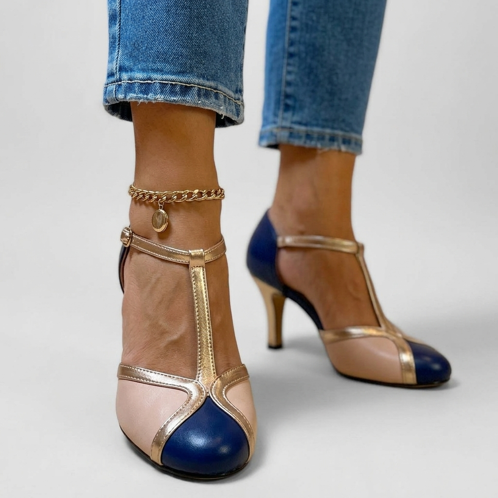 Marcella | T-Strap Comfort Heel