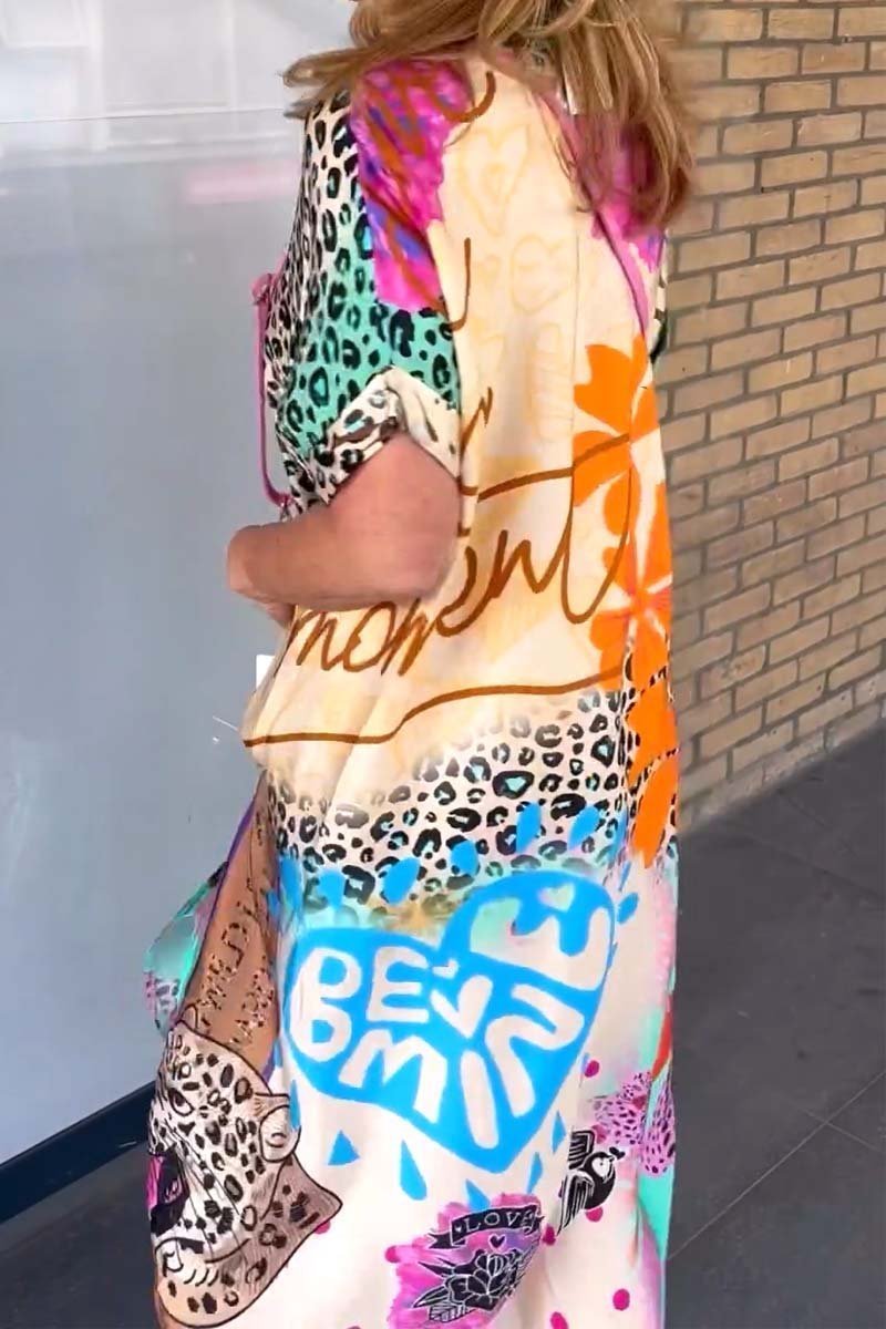 Ingrid | Leopard print dress with V-neckline