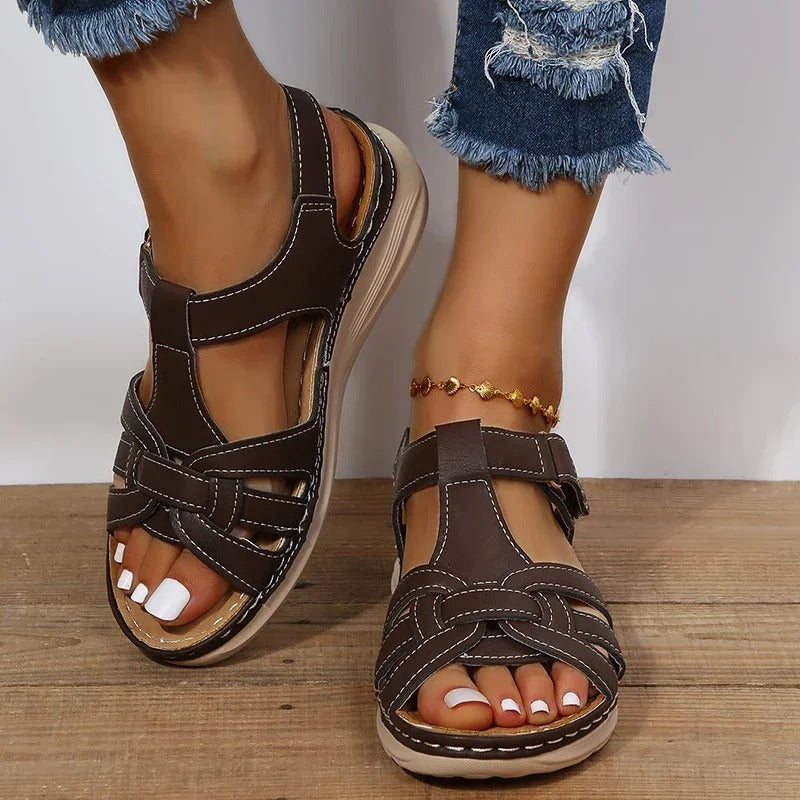 Elinor – Orthopaedic T-Bar Wedge Sandals