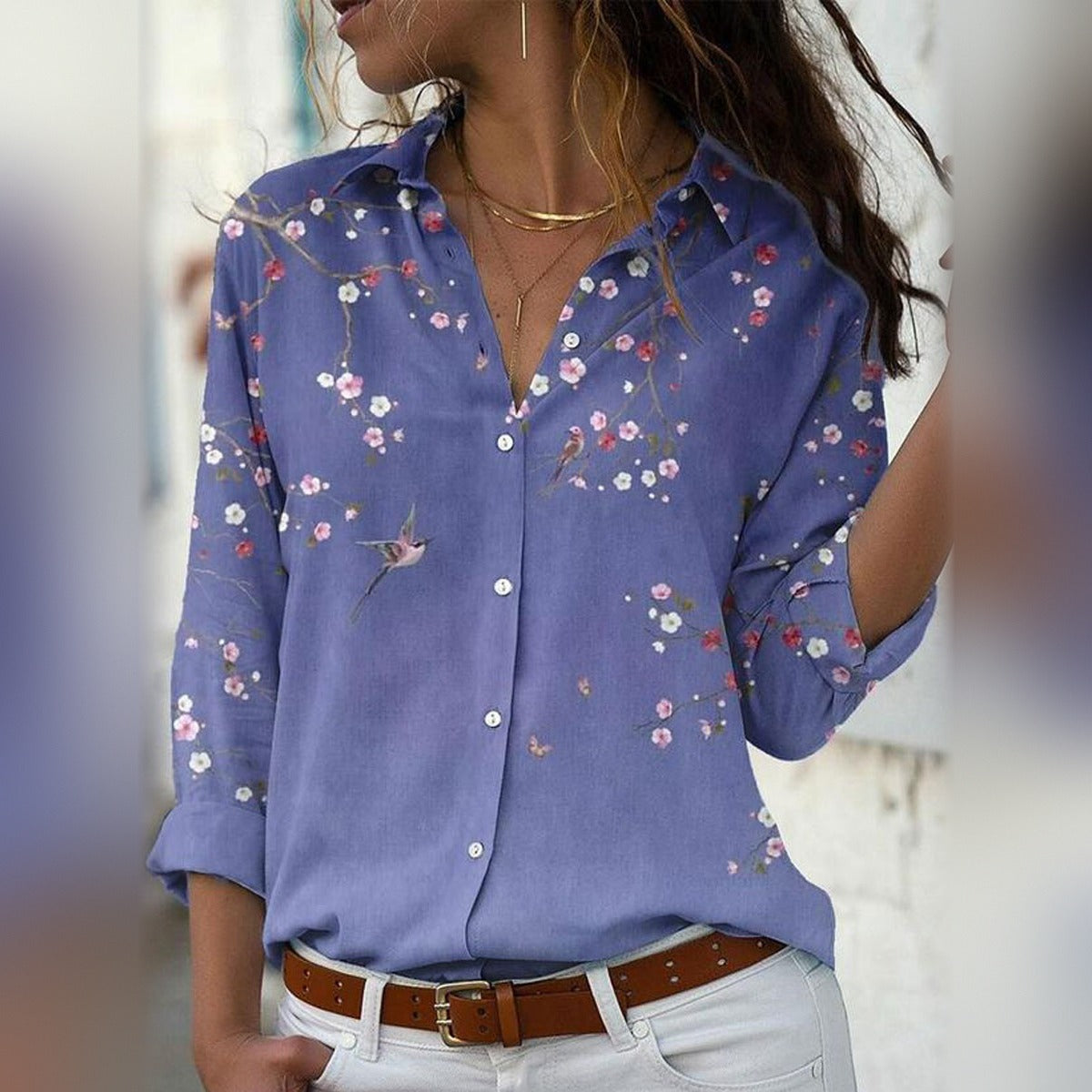 Melisande in Periwinkle Ditsy