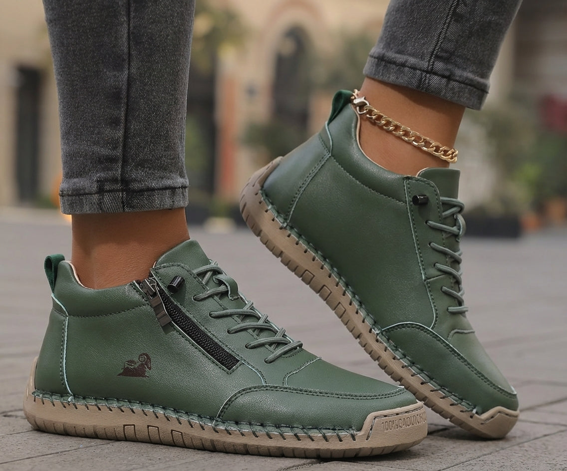 Marian – Orthopaedic Side-Zip Stitched Sneakers