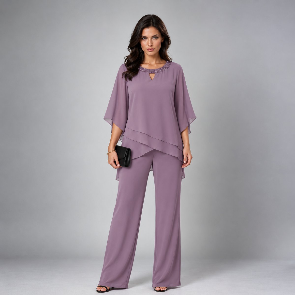 Ariadne two-piece set in Purple