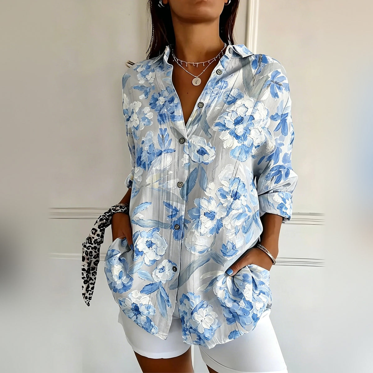 Sorrel in Blue Floral