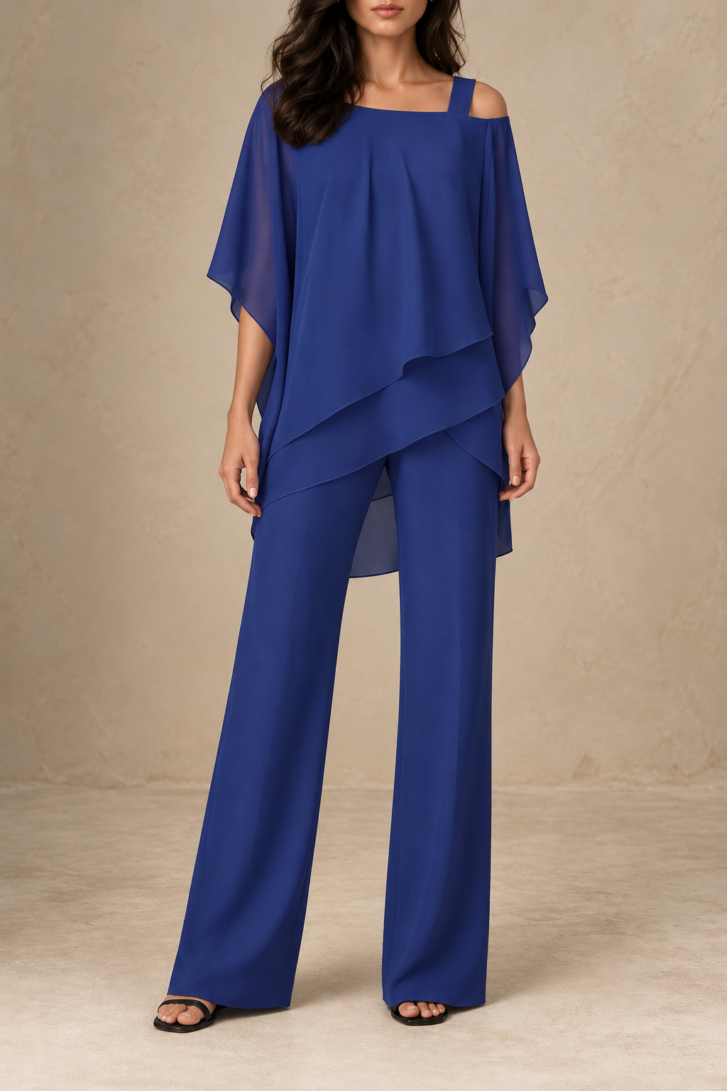 STELLA | Breezy Layered Set Blue - matching white hero studio