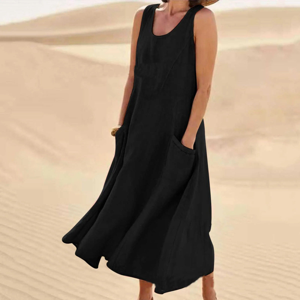 Lillian | Linen dress with pockets