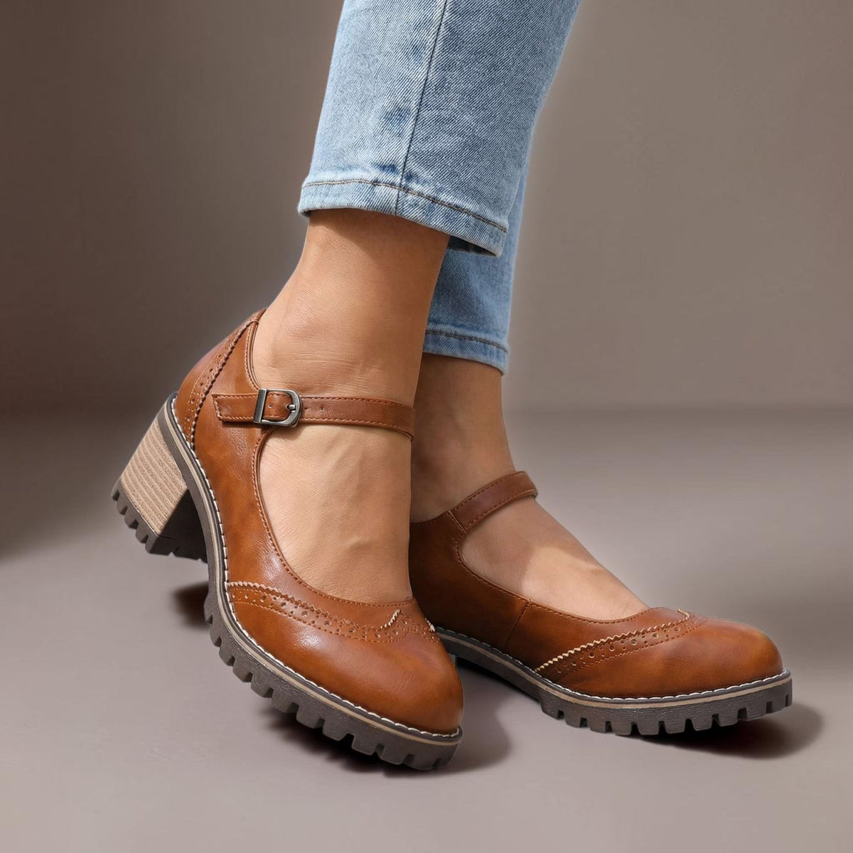 Vivienne | Heritage Brogue Mary Janes