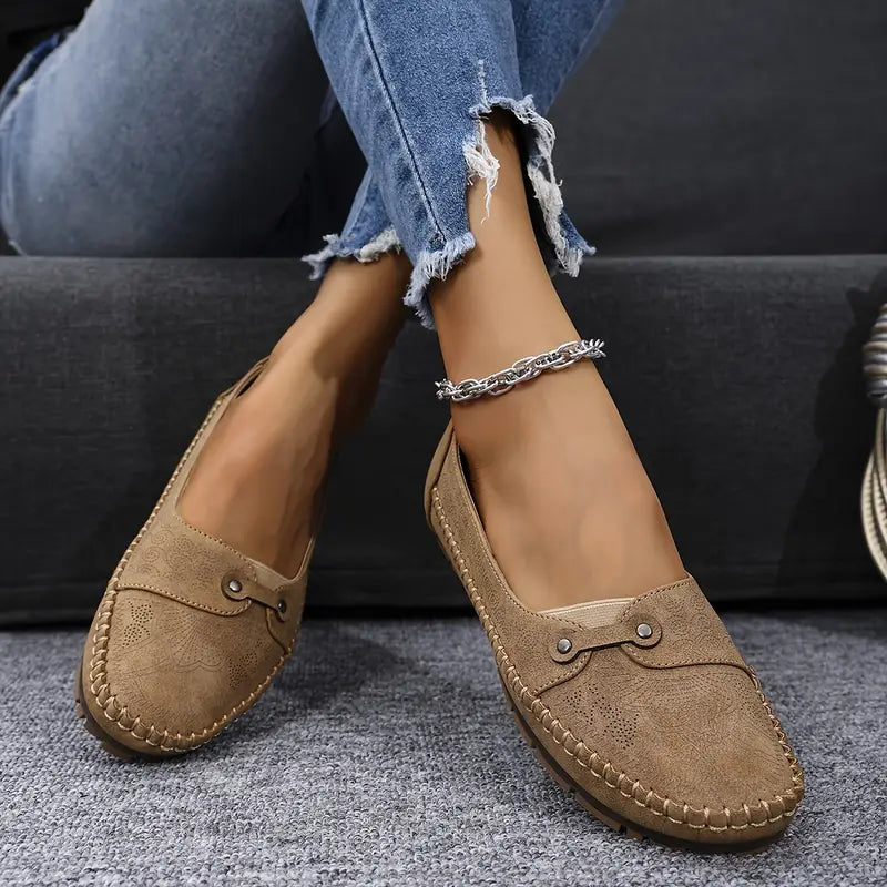 Eudora | Women's Cushioned Slip-On Moccasin Flats
