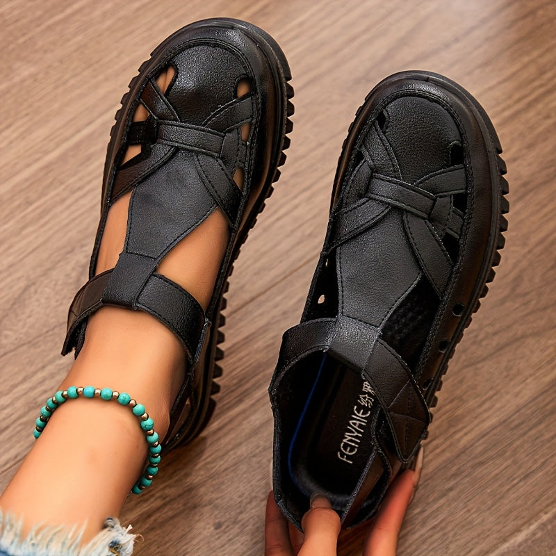 Prue Orthopaedic Closed-Toe T-Strap Comfort Sandals