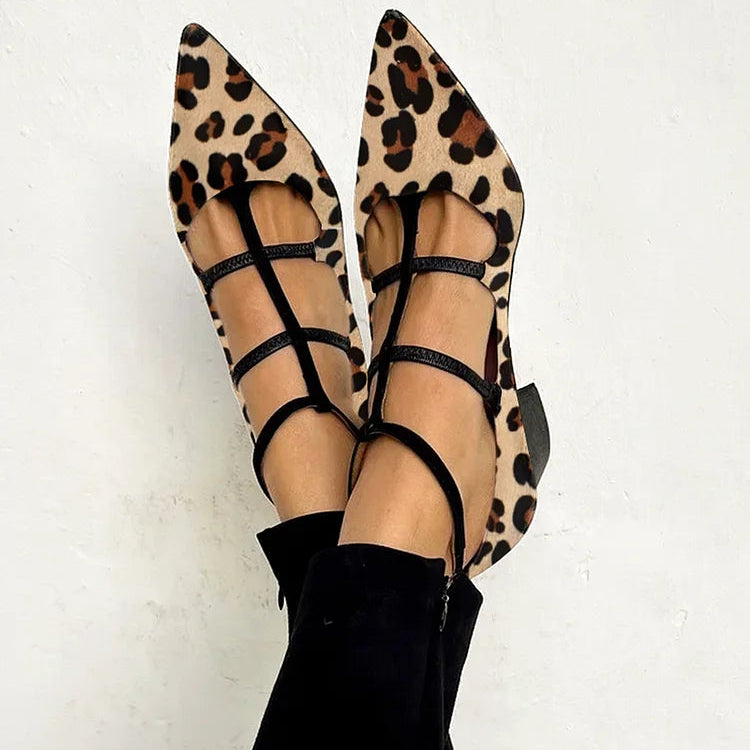 Bridget | Leopard-Print Strappy Heels