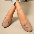 Avis | Women's Buckle Detail Wedge Loafers