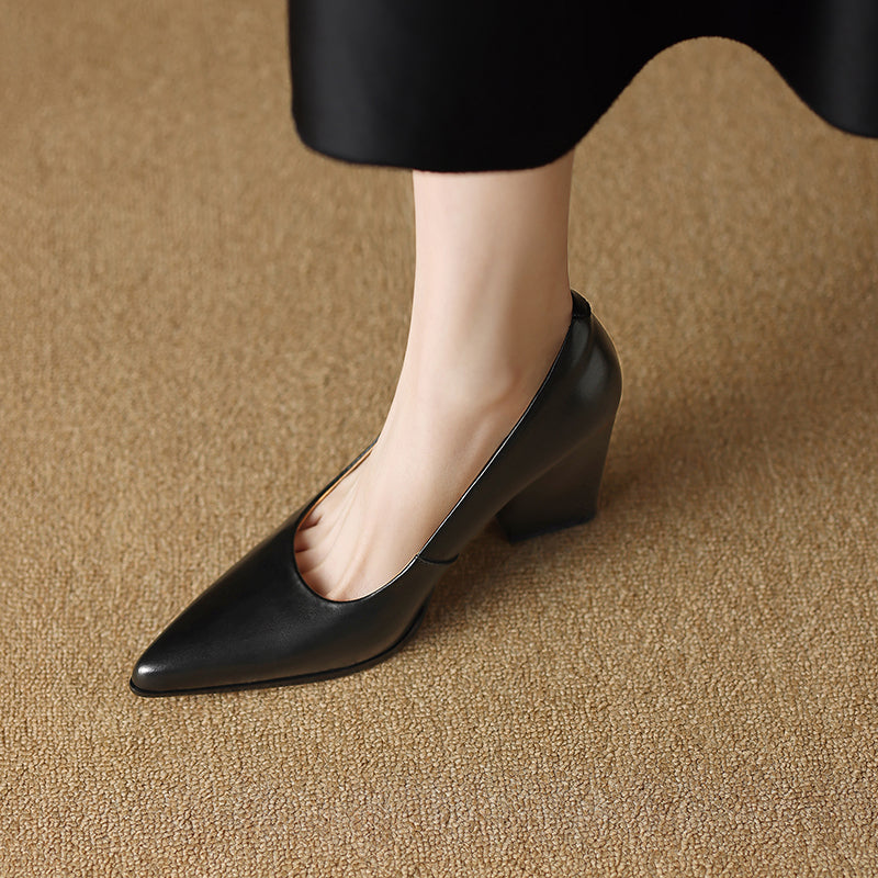 Zella | Pointed-Toe Block Heels