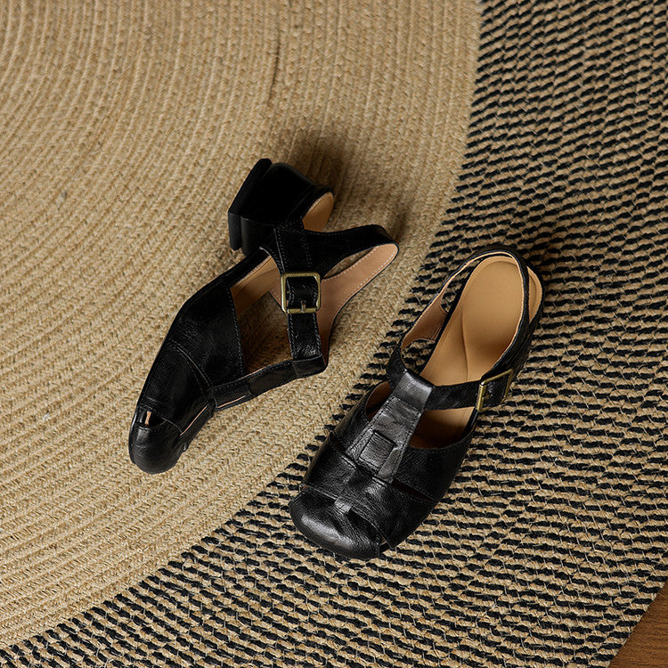 Amaya | Strappy Block-Heel Sandals