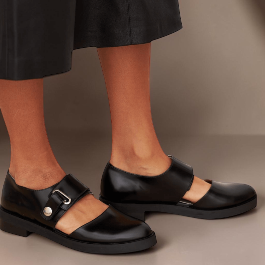 Thora Orthopaedic Adjustable Strap Mary Jane Flats