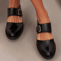Thora | Women's Orthopaedic Adjustable Strap Mary Jane Flats