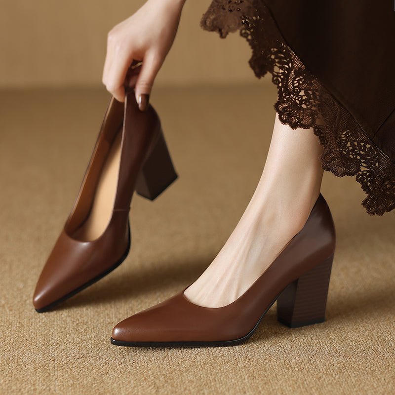 Zella | Pointed-Toe Block Heels