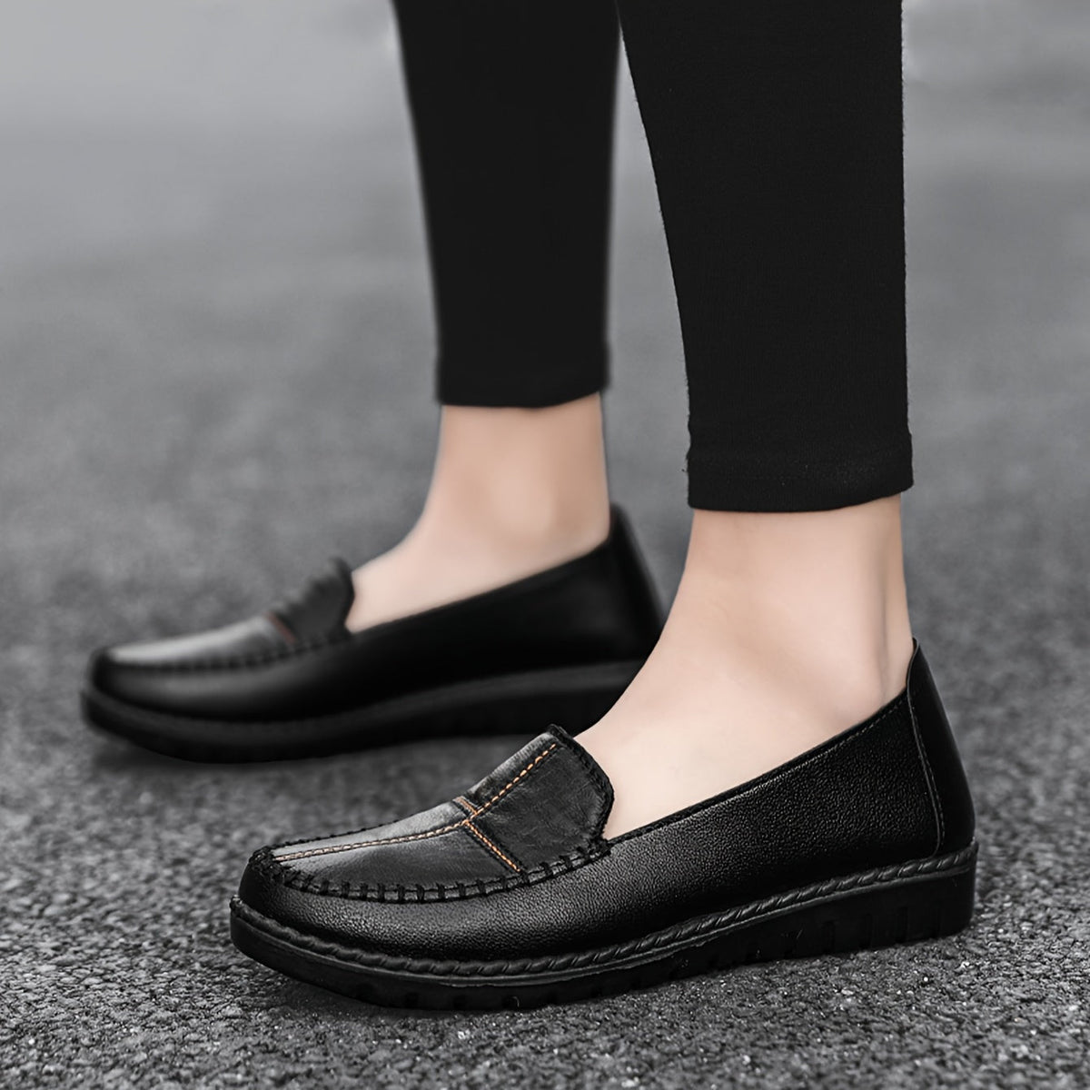 Shona Orthopaedic Stitched Penny Loafers