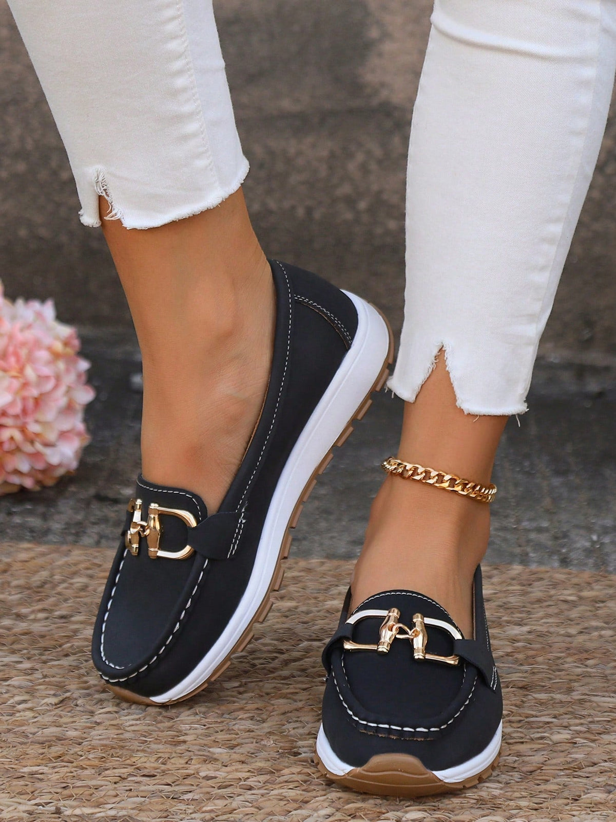 Elly - Orthopedic Chic Buckle Loafers