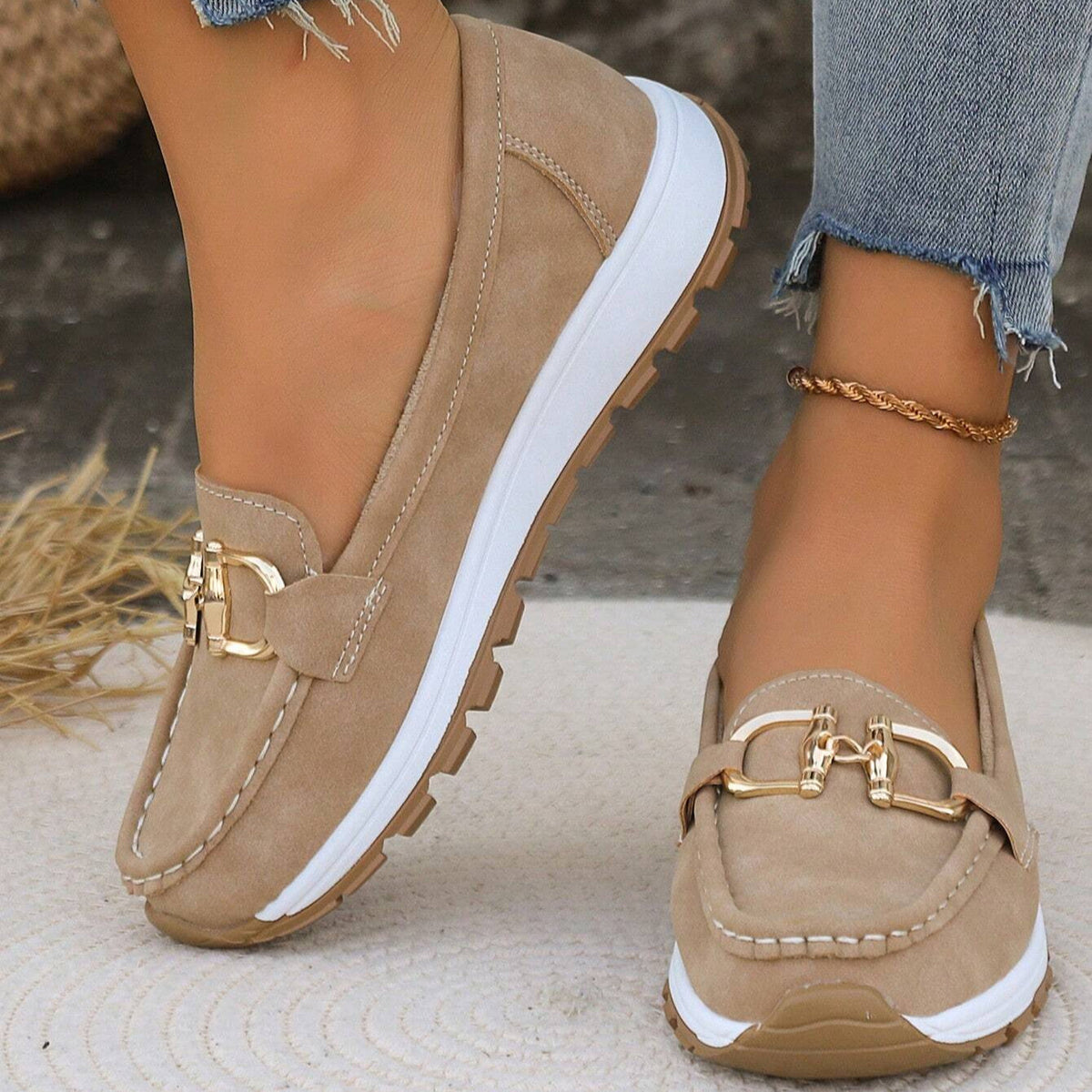Elly - Orthopedic Chic Buckle Loafers