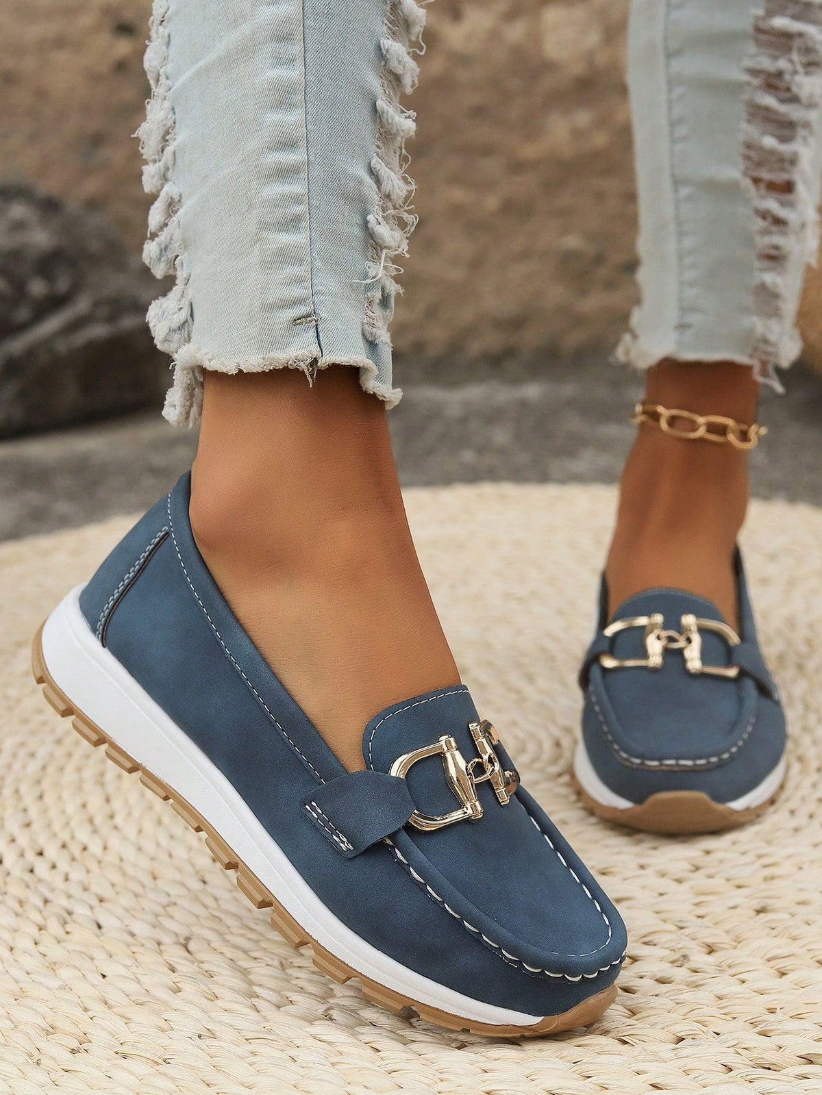 Elly - Orthopedic Chic Buckle Loafers