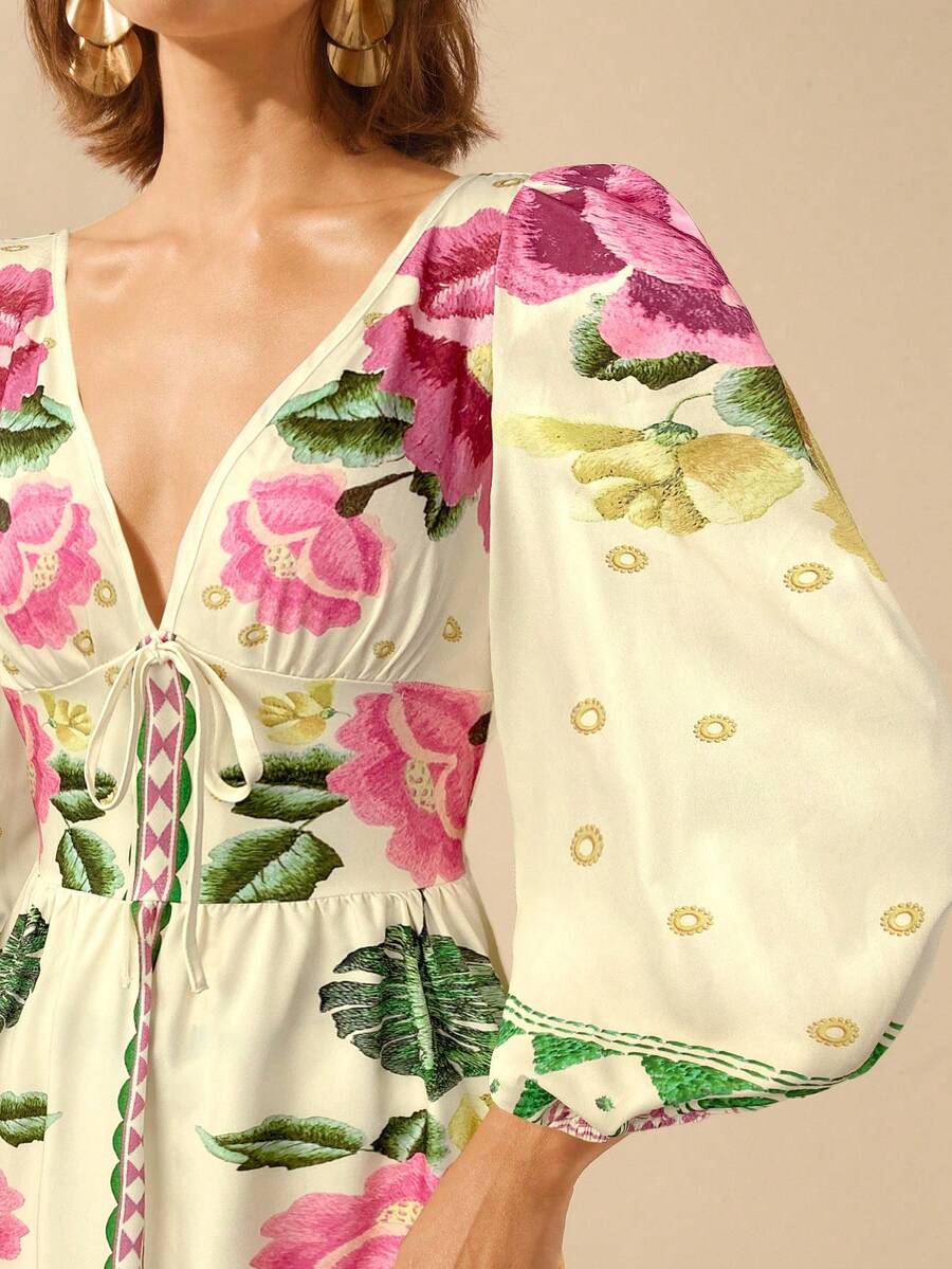 Lillian™ | Floral Holiday Dress