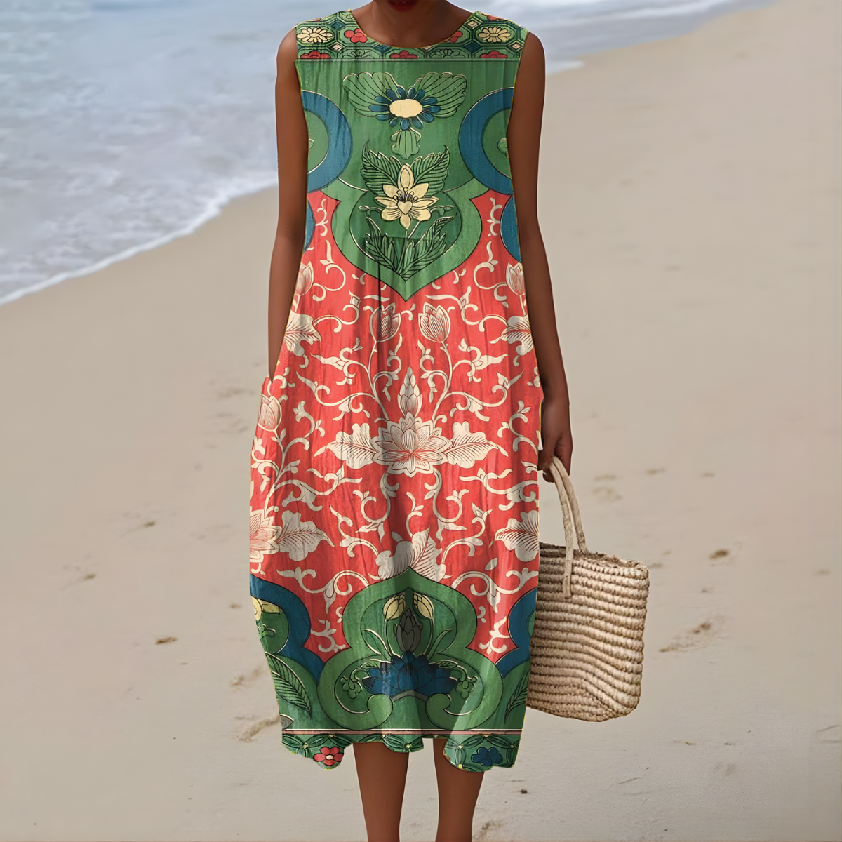 Rowyn™ | Artistic Sleeveless Summer Dress